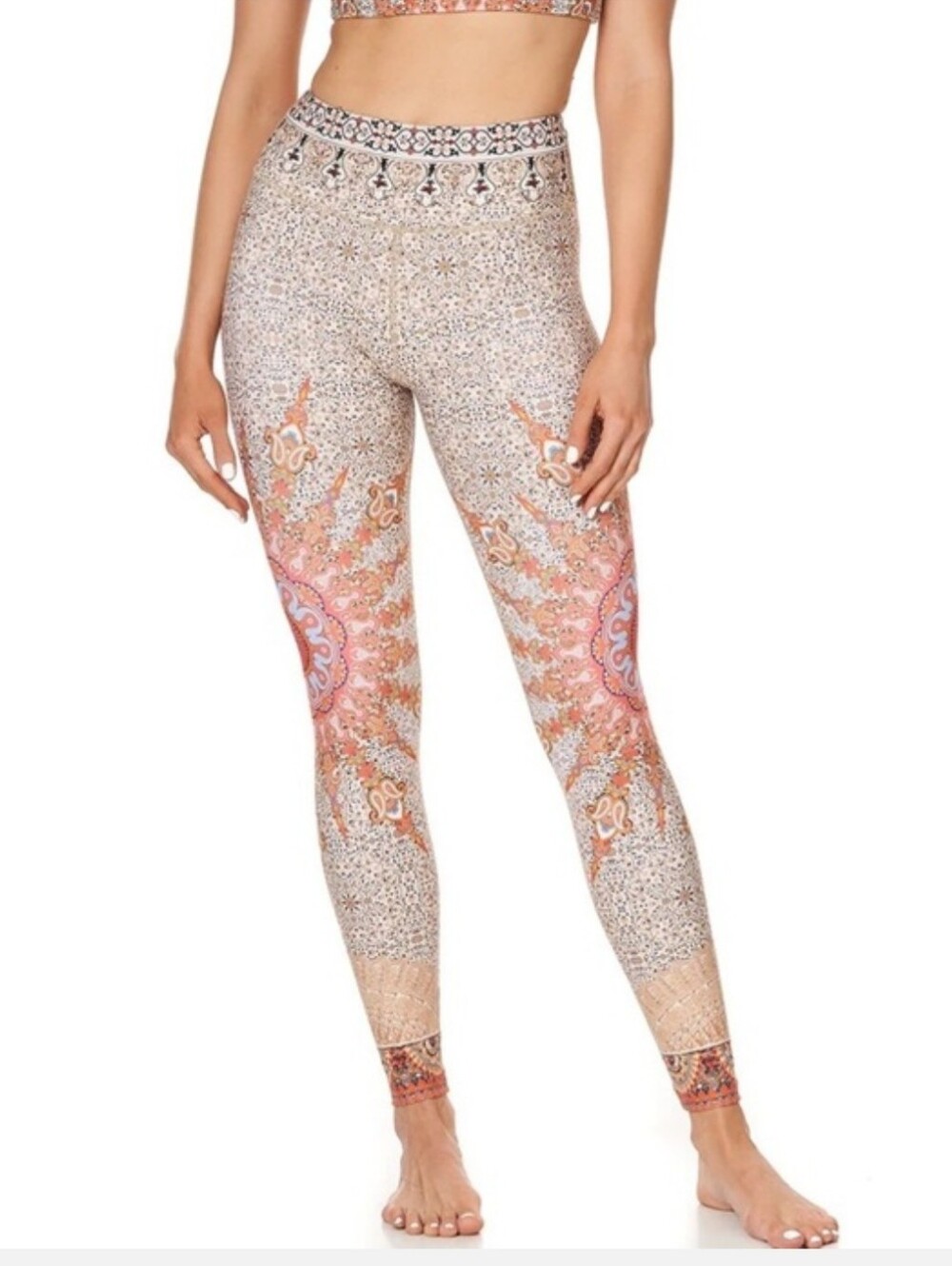 CAMILLA The Talitha Active Leggings Size Small All-over Signature Boho Prints